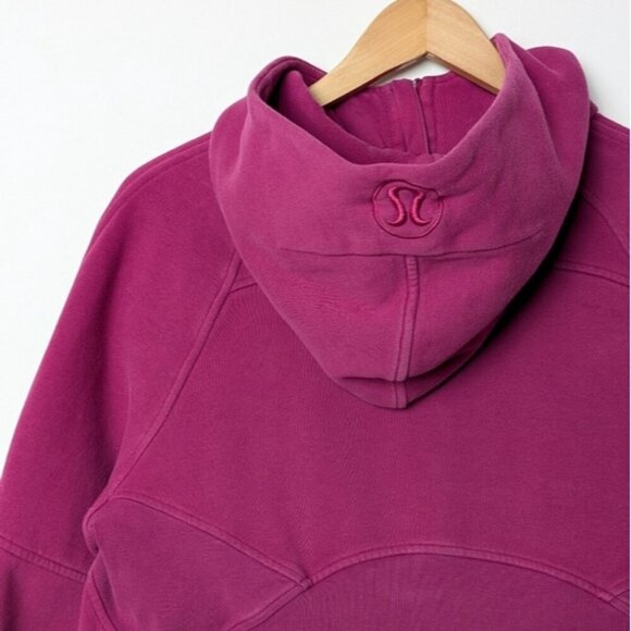 LULULEMON Scuba Half Zip Hoodie Sweater Magenta Purple XS S - Picture 9 of 11